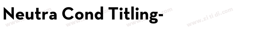 Neutra Cond Titling字体转换